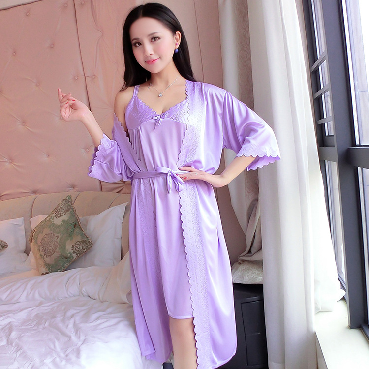 2 pièces/ensemble femmes vêtem - Robe Silk Women avis et prix